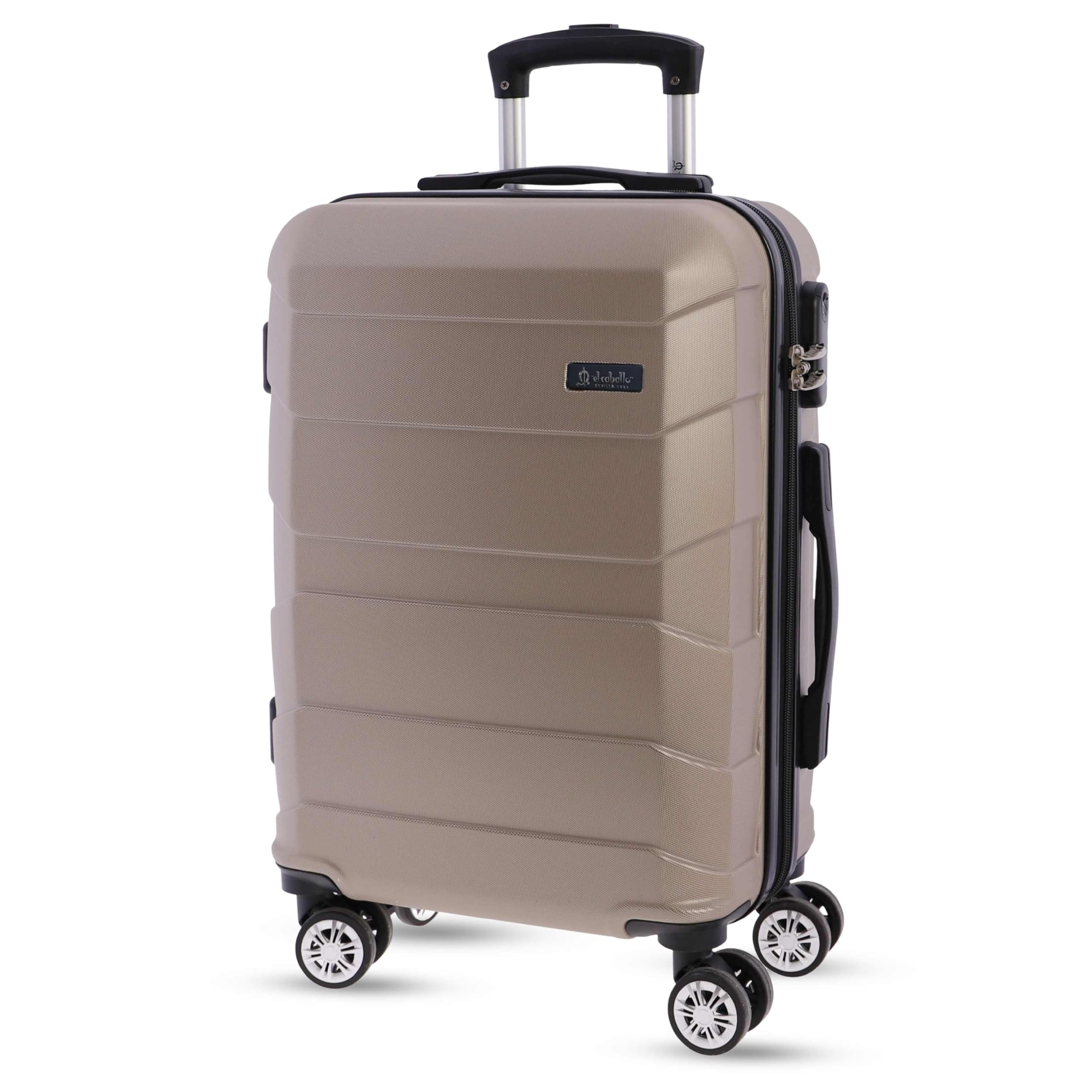 EL CABALLO - Maleta Cabina 55x40x20- Maletas de Viaje - Maletas de Viaje Cabina Apta para Ryannair- Trolley Equipaje para Avion Resistente con 4 Ruedas de 360º y candado numérico