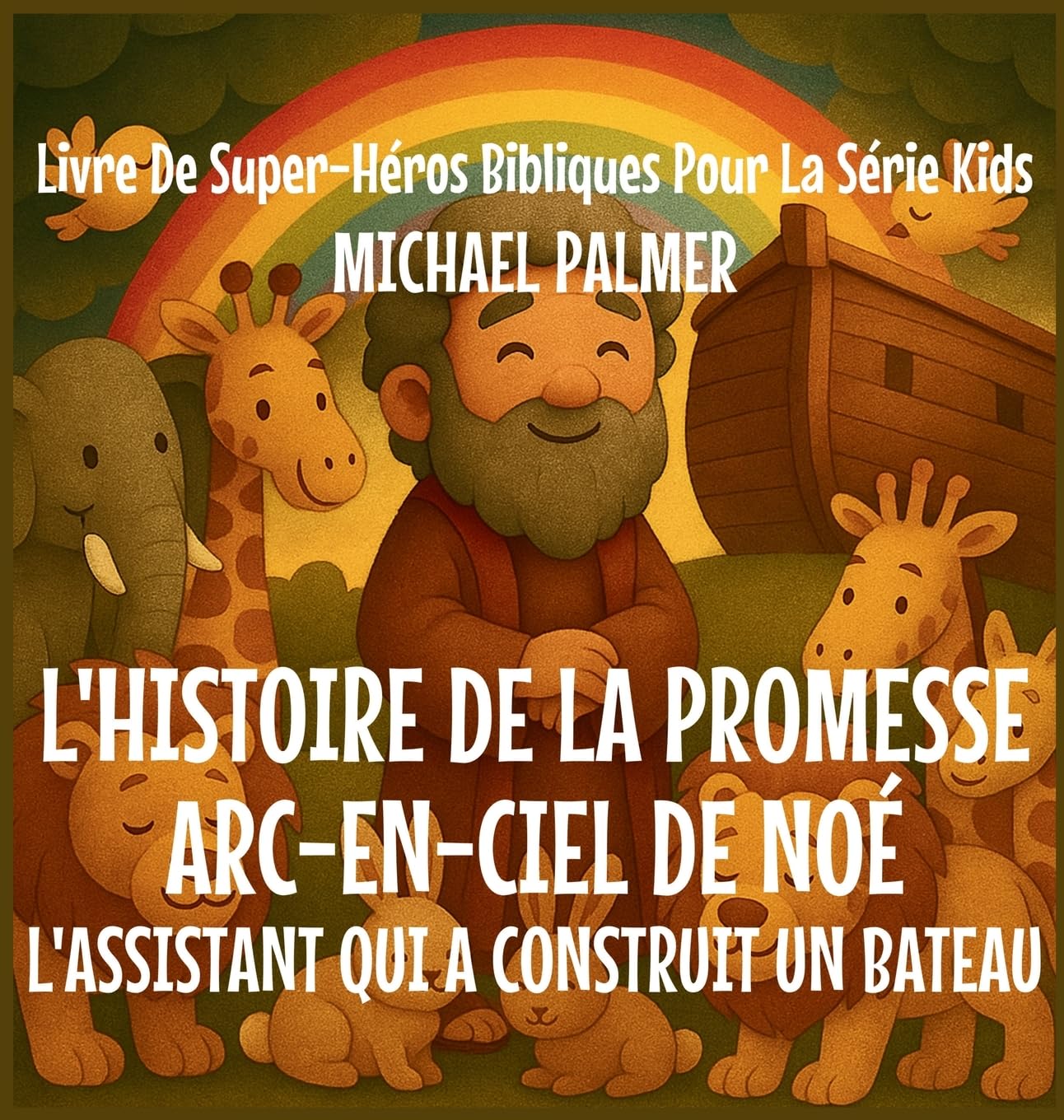 L'Histoire De La Promesse Arc-En-Ciel De Noé: L'Assistant Qui A Construit un Bateau: 6 (Livre de Super-Héros Bibliques Pour la Série Kids)