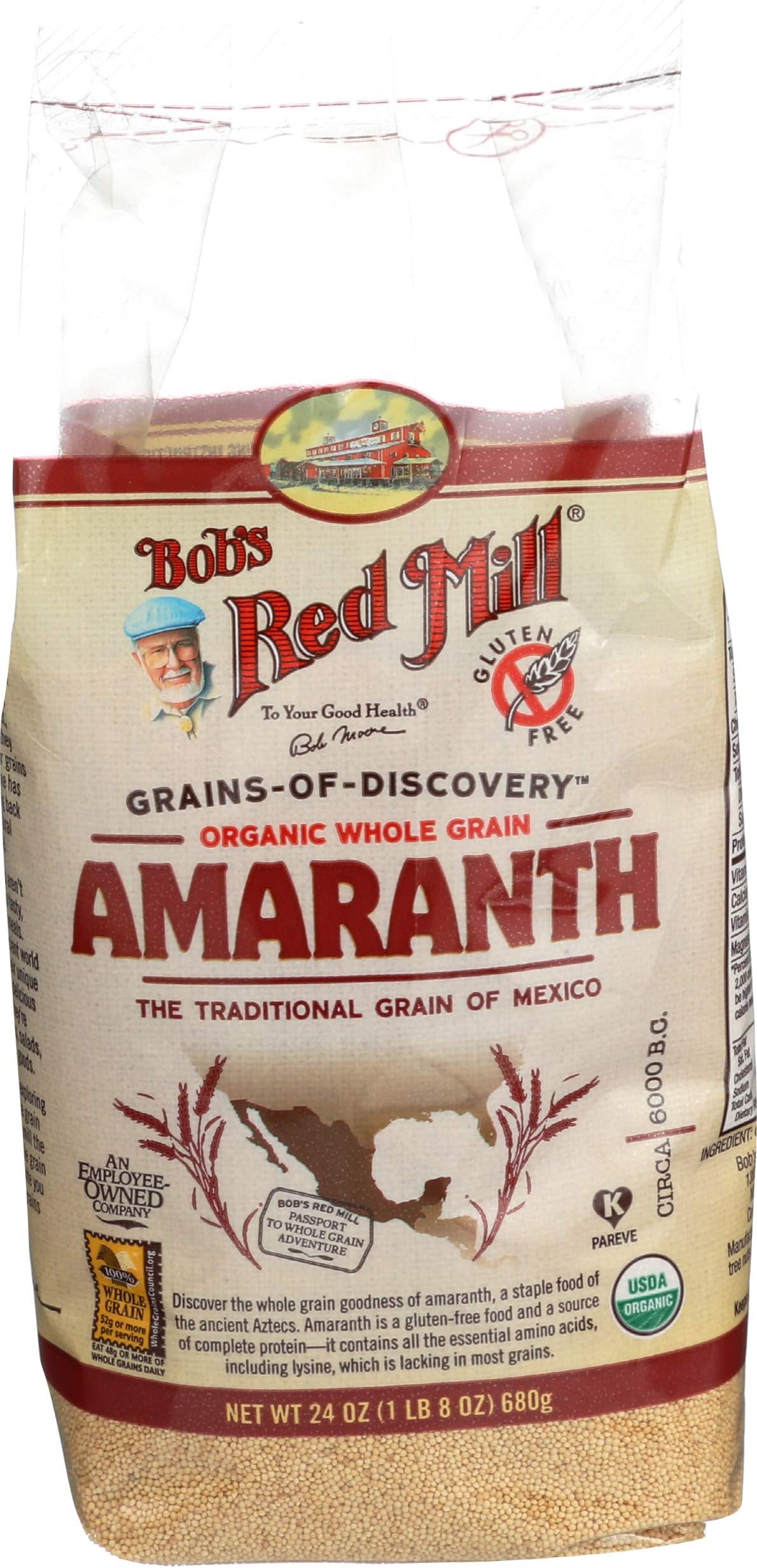 Bob's Red Mill Organic Amaranth Grain, 24 oz