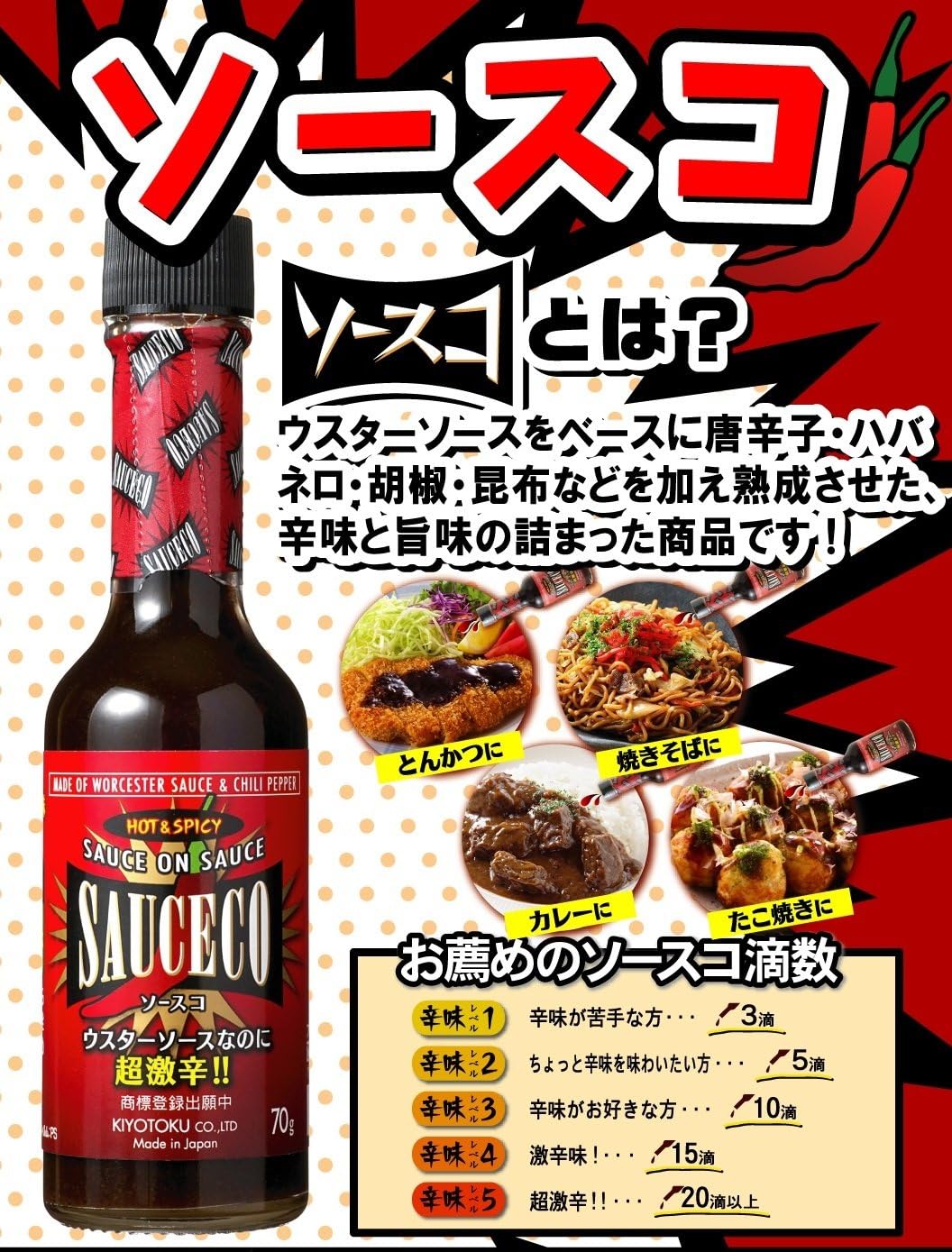 Amazon キヨトク ウマカラ調味料ソースコ 70g キヨトク ウスター 中濃 とんかつソース 通販 Amazon キヨトク ウマカラ調味料ソースコ 70g キヨトク ウスター 中濃 とんかつソース 通販