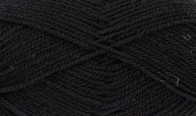 King Cole Big Value Double Knit Knitting Yarn Acrylic DK Wool 50g Ball (Black - 4053)