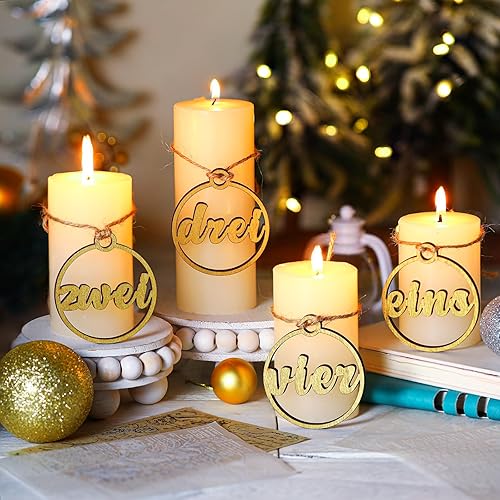 4 piezas de decoraciones de adviento de Pascua, decoración de velas de oración de Jesús, Eins Zwei DREI Vier, números de corona, colgante de disponible en Yaxa Peru