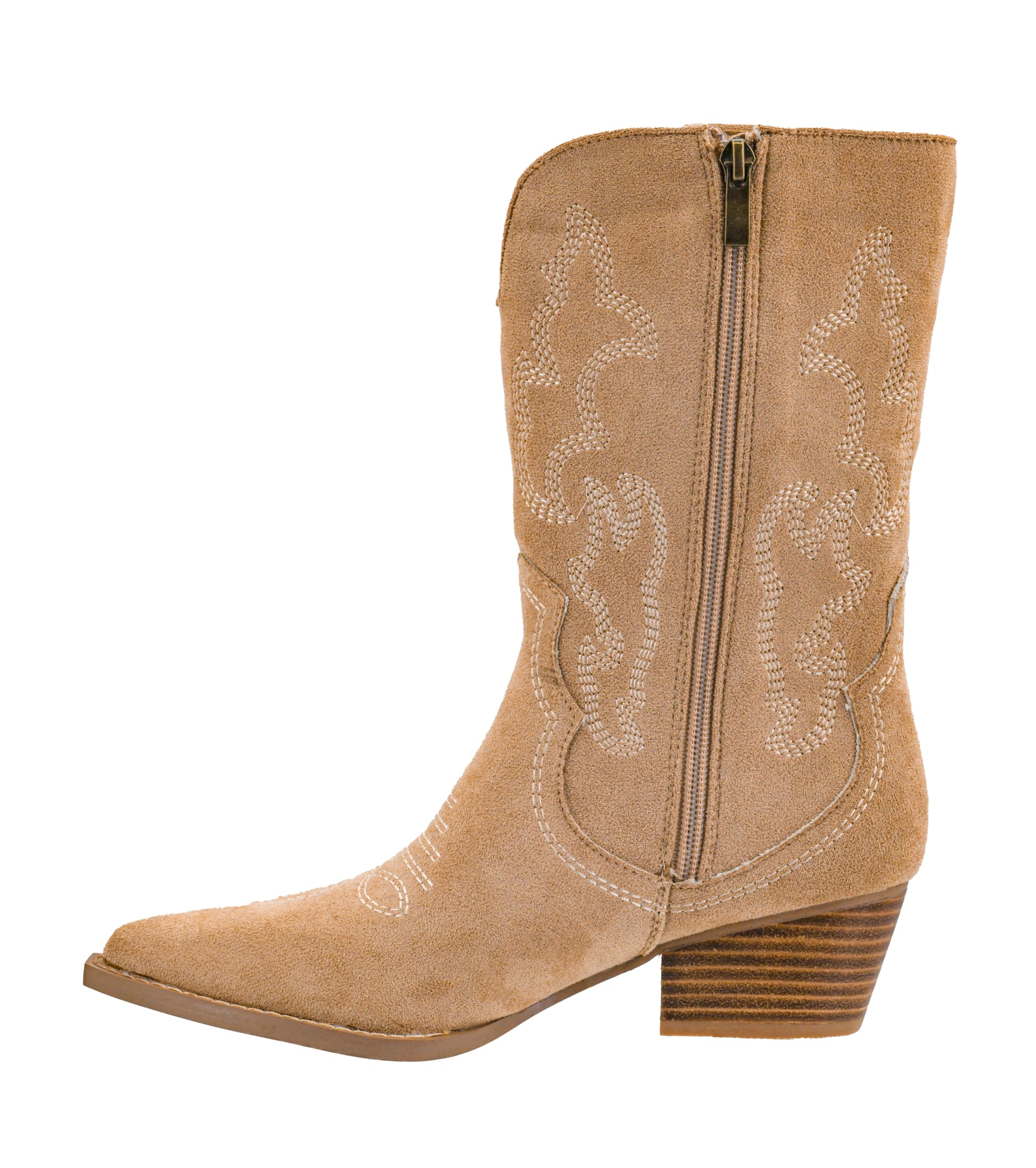 Corkys Footwear Hey Girl Womens Somebodys Problem 2-Inch Stacked Heel Western Boot Featuring Cushioned Insoles For All Day
