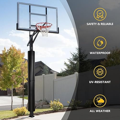 Miniatura 18 de Almohadilla para bastón de baloncesto, almohadillas de seguridad resistentes para protección del jugador, 72 pulgadas de alto, acolchado protector