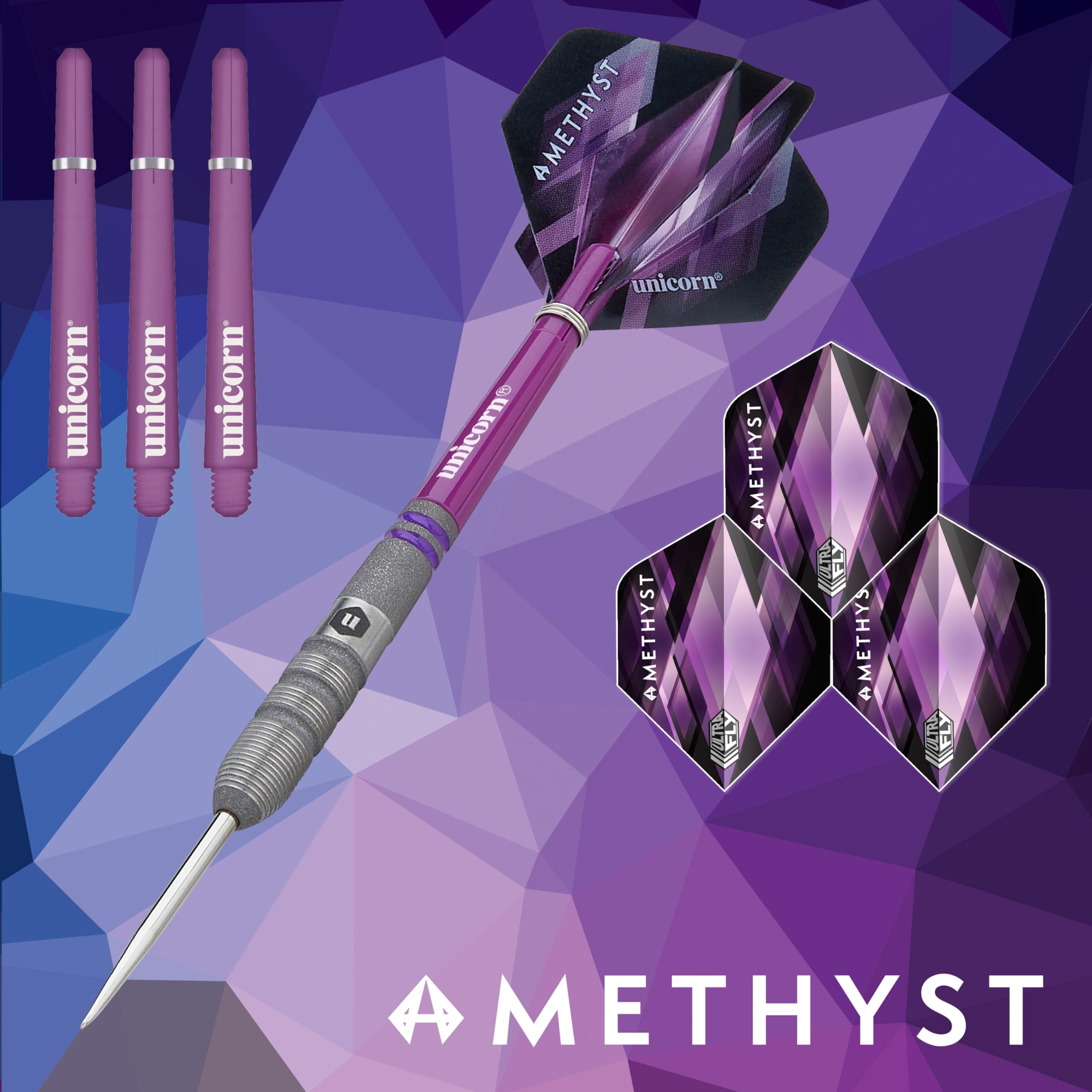 Unicorn Professional Darts Set, Purple, 24 g - Image 2