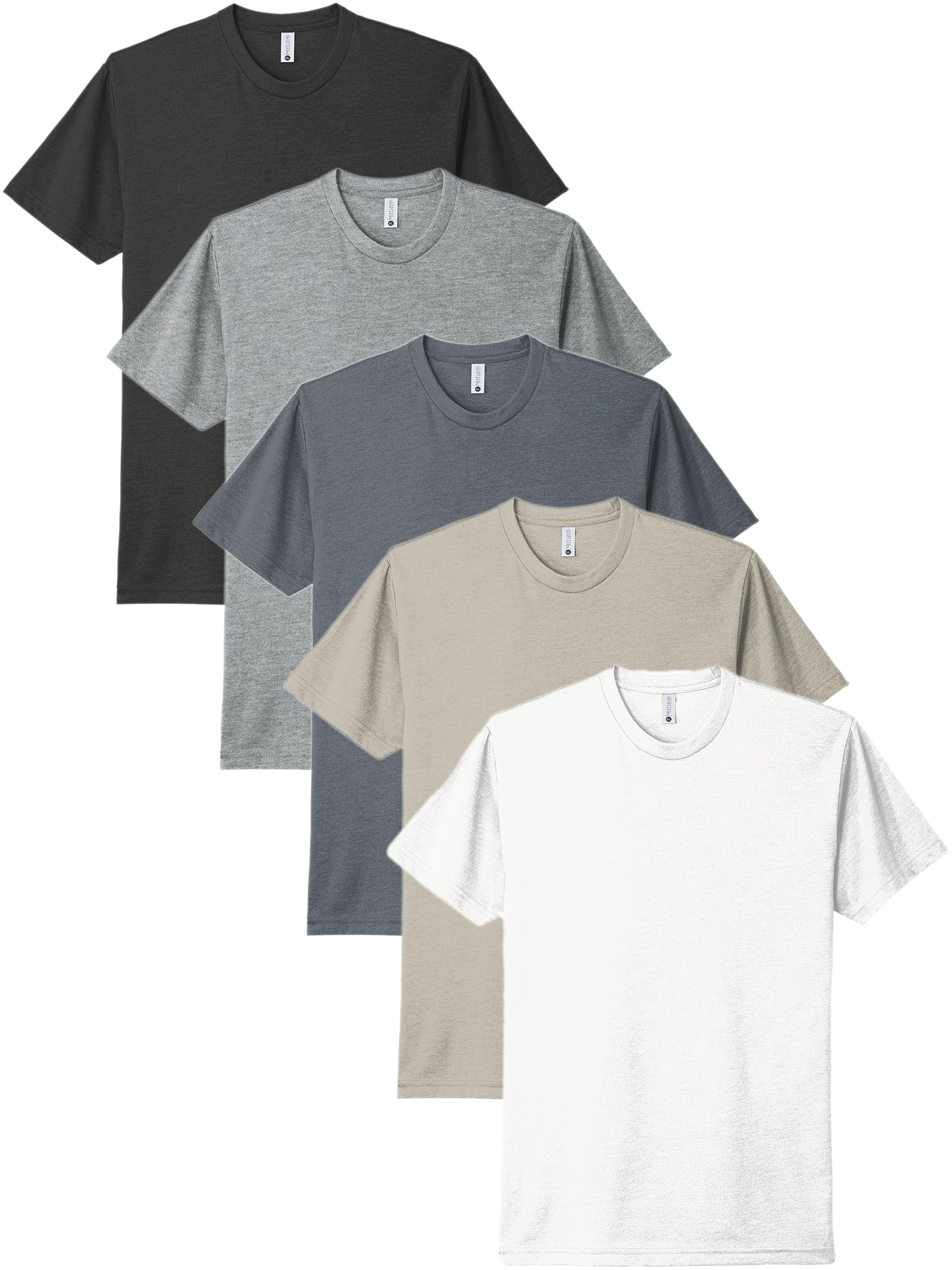 Next Level Mens Cotton Blend T-Shirts - Multipack 2-5 Pack Options
