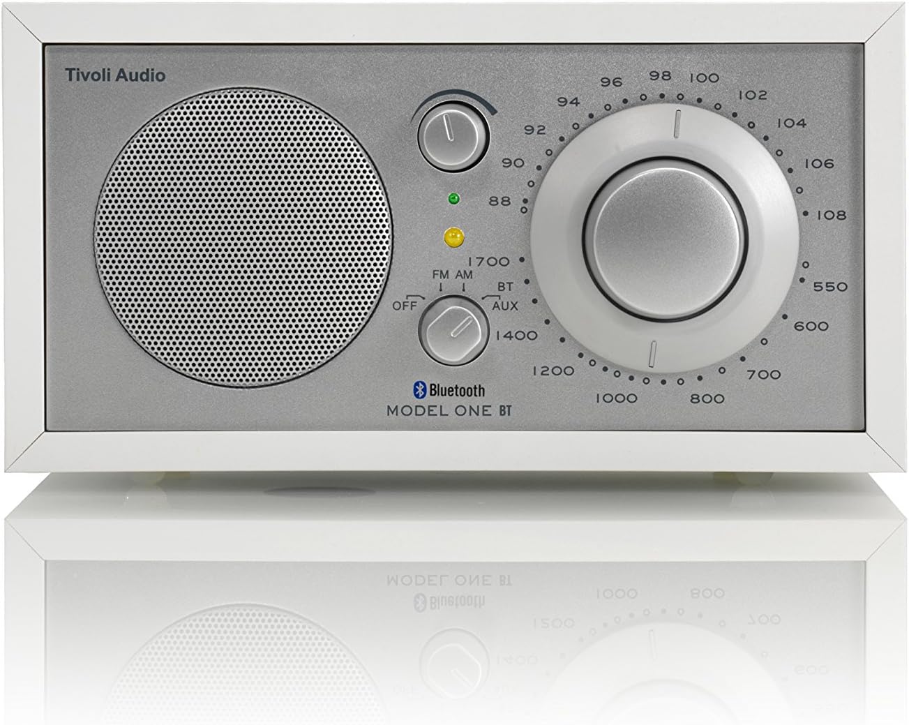 Model One Bluetooth AM/FM Radio (White/Silver)