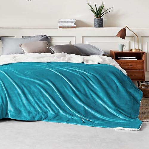 Miniatura 167 de Bedsure Manta de tamaño individual de vellón sherpa para el sofá, manta gruesa y cálida para el invierno, suave y mullida, para el otoño, color 0