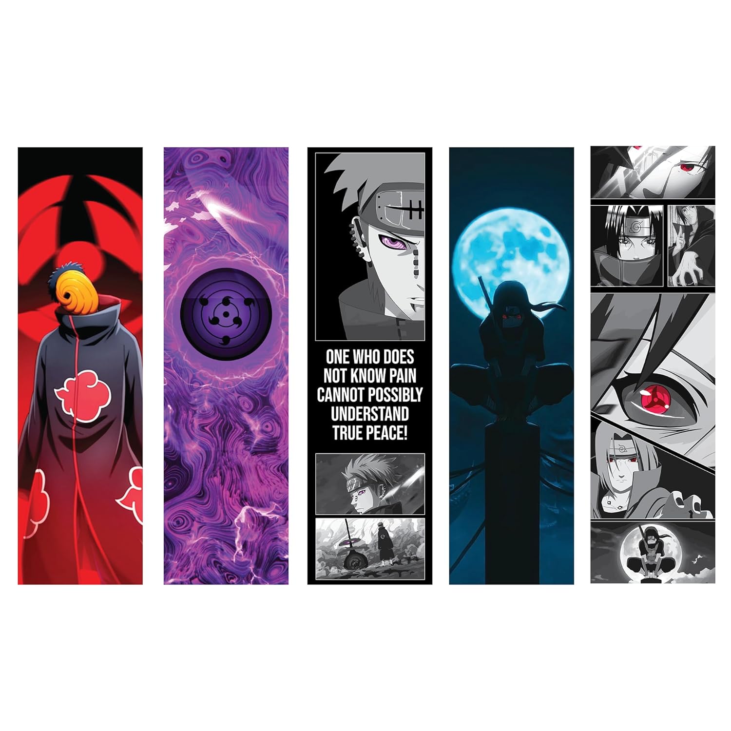 Naruto Anime Bookmarks Pack of 5 Decorative Bookmarks Best Anime Gift
