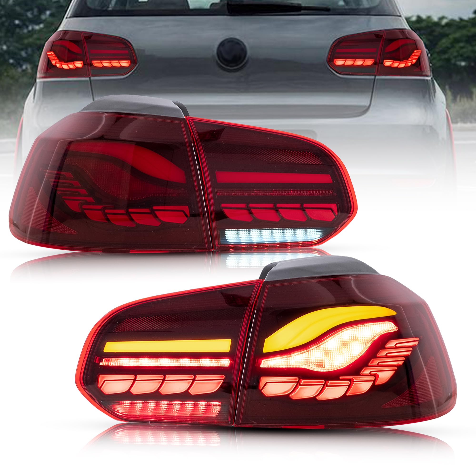 s*9様 golf R32赤 テールランプ 4個セット s*9様 golf R32赤 テールランプ 4個セット Volks Wagen GOLF4 R32 3Dr