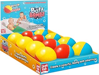 12 x Large Round Bath Bombs from Zimpli Kids, Create a Colourful Bath Adventure, Children's Large Bath Bombs, Party Bag Fillers, Goody Bag Favours, Pocket Money Present, Vegan Friendly & Cruelty Free