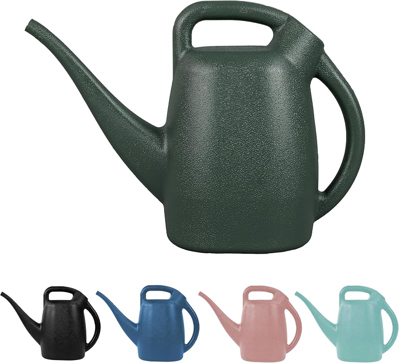 1/2-Gallon Watering Can, Easy-Pour Dual Handle Design | Lightweight compact design; ideal for indoor plants watering with large opening for easy refill and controlled pour