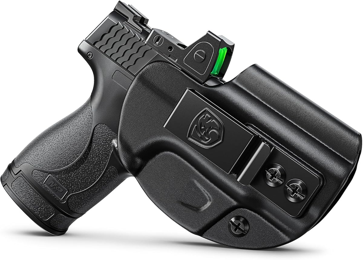 MUNALO IWB Holster Compatible with Smith & Wesson M&P Shield Plus, Shield M2.0, and Shield (Original/1.0) - Concealed Carry Holster with Optic Cut, Appendix Inside Waistband (Right-Hand)