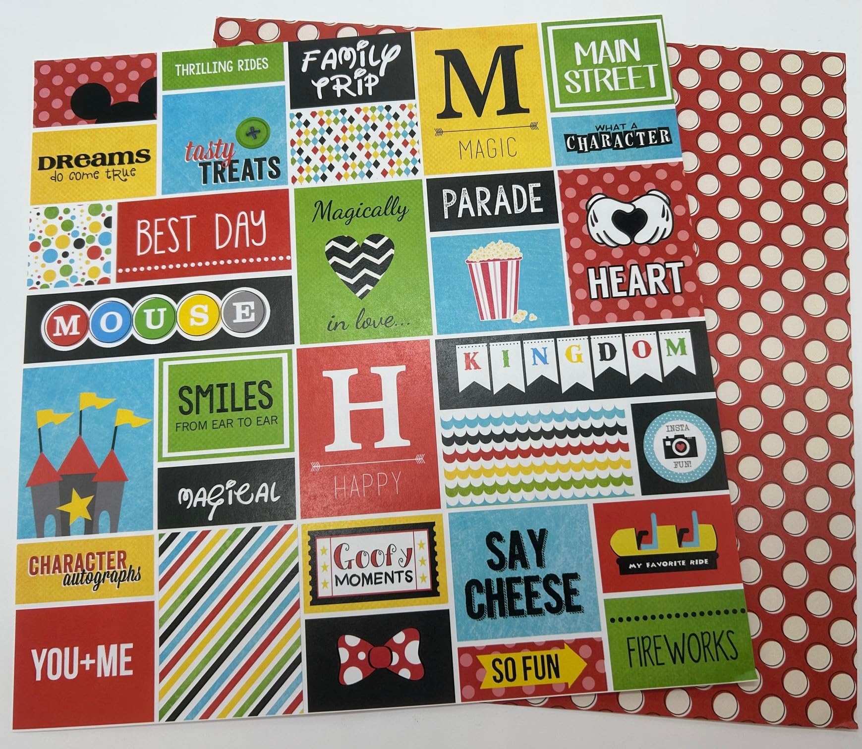 Scrapbook Customs Tematyczny papier i naklejki zestaw do scrapbookingu, magiczne wakacje
