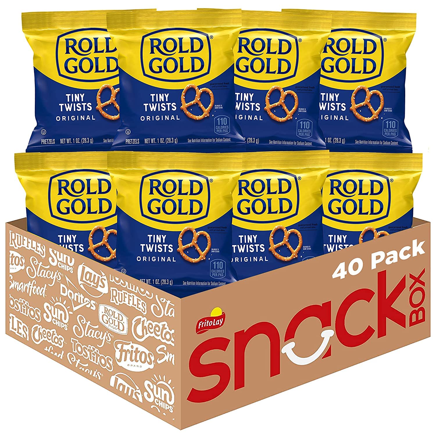 Rold Gold Pretzels, Tiny Twists, 1oz Bags (40 Pack)