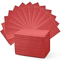 Vista 11 de Baberos dentales desechables impermeables para pacientes de 13'' x 18'' babero para tatuaje y piercing, toalla Polyback de albaricoque de 3 capas