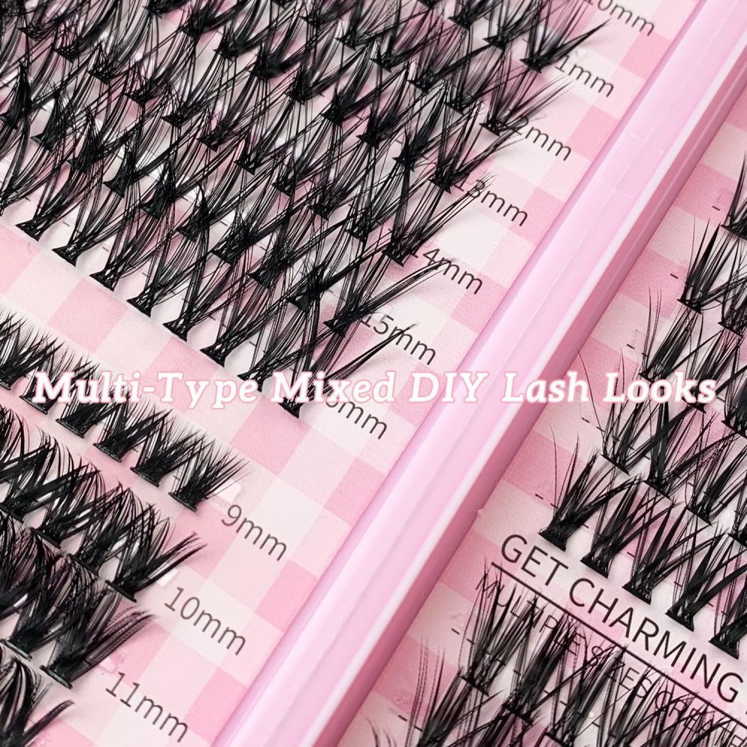 640pcs Lash Clusters 9-16mm Wispy Cluster Eyelash Extensions Individual Lashes Lash Extension DIY D Curl Volume Extensions Individual Lashes Eyelash Clusters(30D+40D+50D) - Image 3