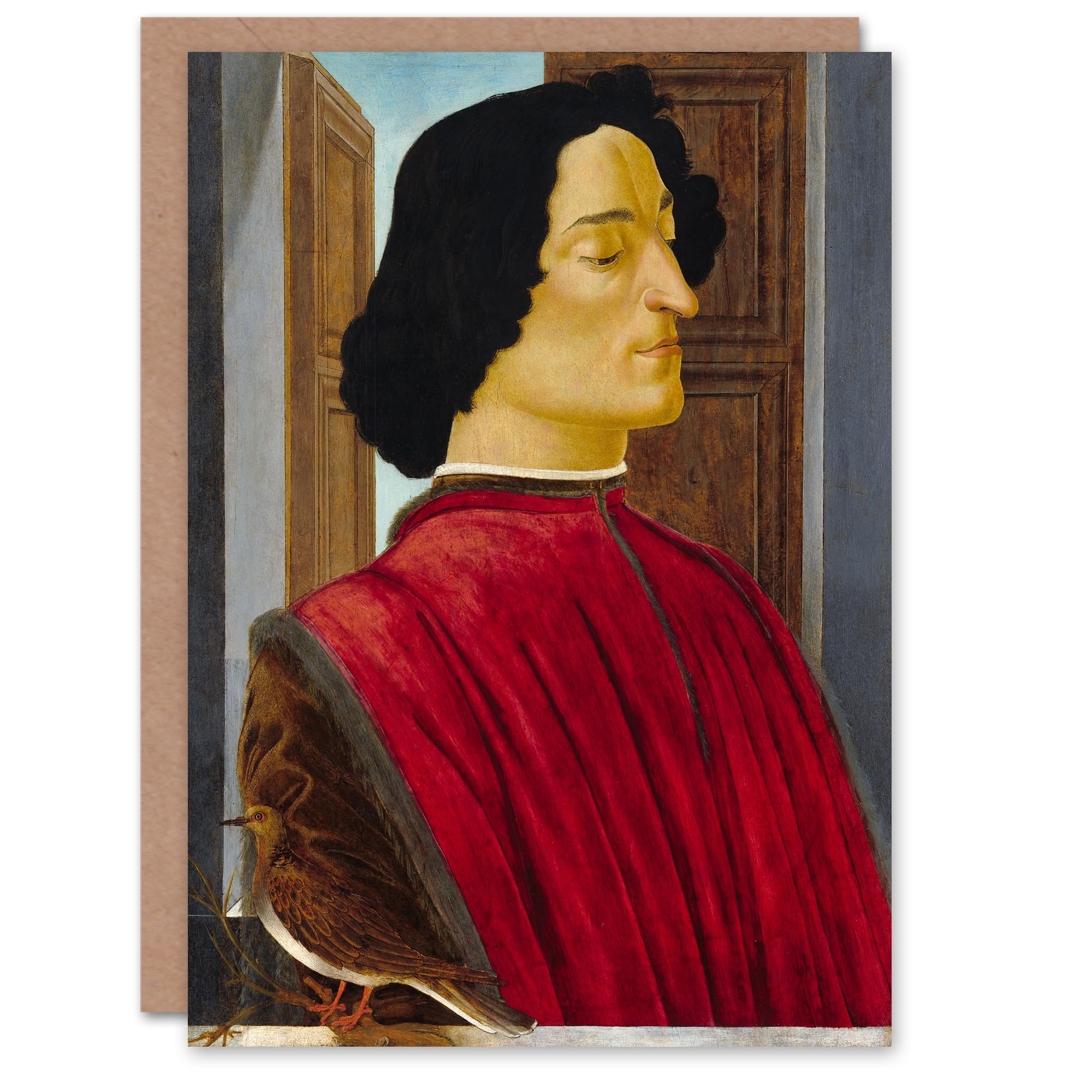 Artery8 Sandro Botticelli Art Card Giuliano de Medici Portrait