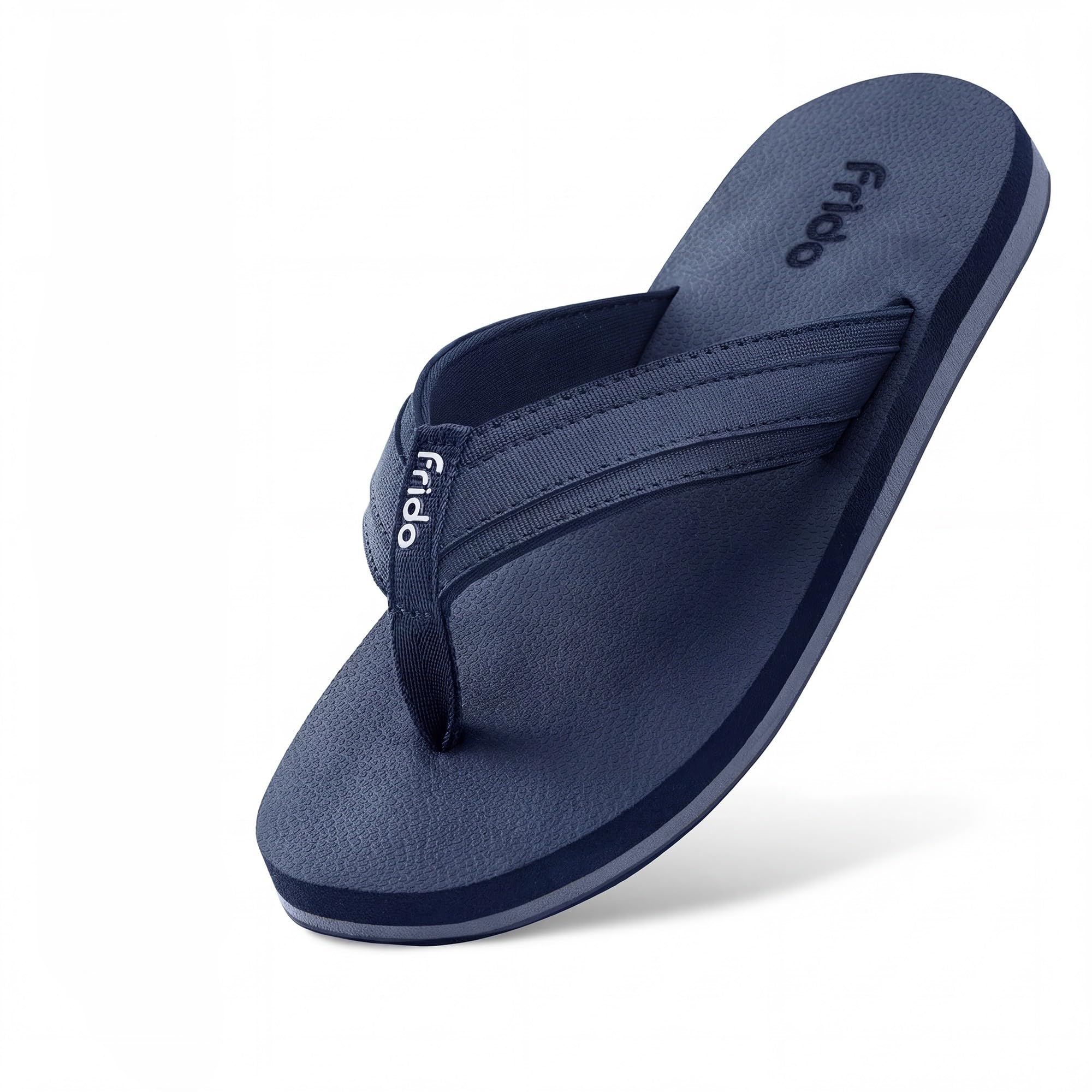 Frido Cloud Comfort Slippers for Women & Men | Orthopedic Soft Home Chappal - Unisex Slipper| House Slipper with Anti-Skid Sole for Home Use & Casual (UK-7), Navy Blue