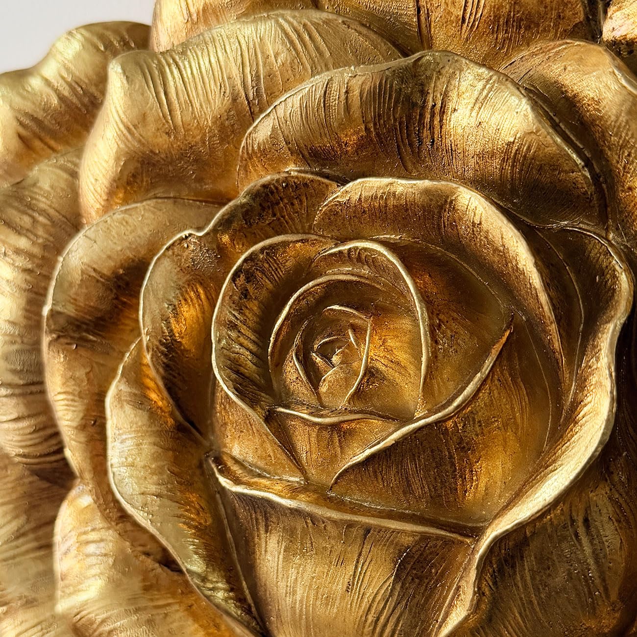HAUCOZE Décoration Murale Florale Sculpture Modern Arts Maison Statue 28cm