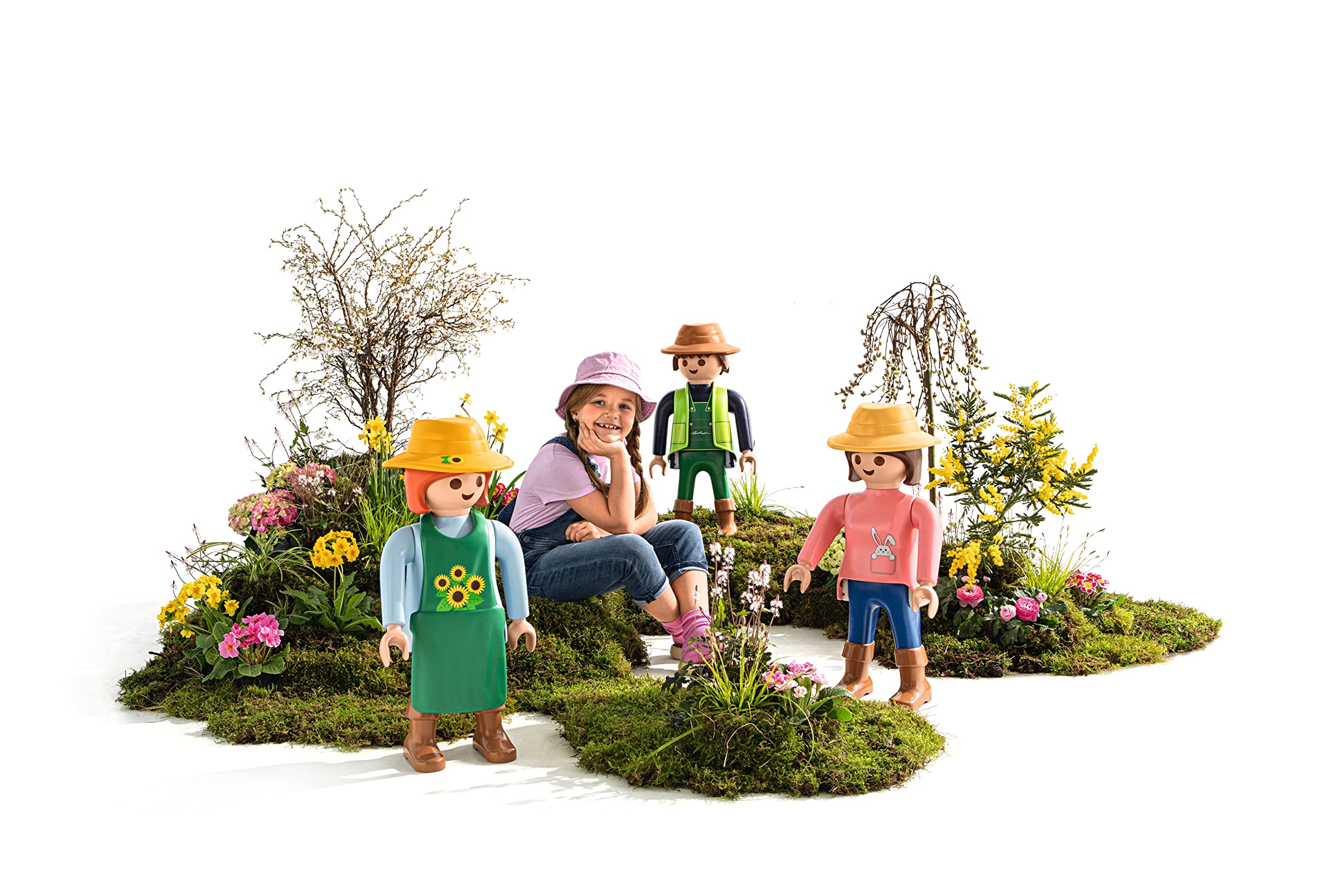 LECHUZA Gärtnerin 2021 - Osteredition (62,5 cm), Rosa/Grün