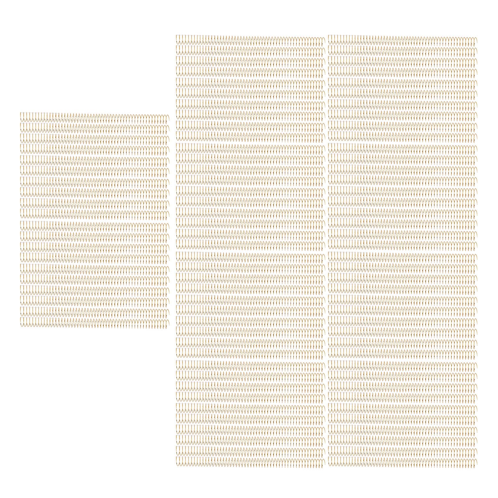 100 Stück Spiralbinder, Kapazität 170 Blatt, Durchmesser 19 Mm, 48 Zähne, Teilung 4:1, A4-Papier-Universitätspräsentationsset. (GOLD)