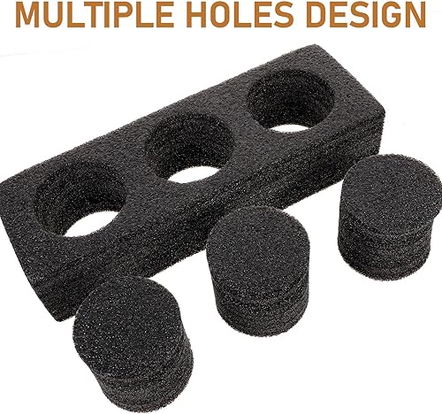 Miniatura 3 de ULTECHNOVO Soporte para bebidas para llevar, bandeja portavasos, bandeja para llevar con 3 agujeros, soporte para bebidas frías y calientes, soporte