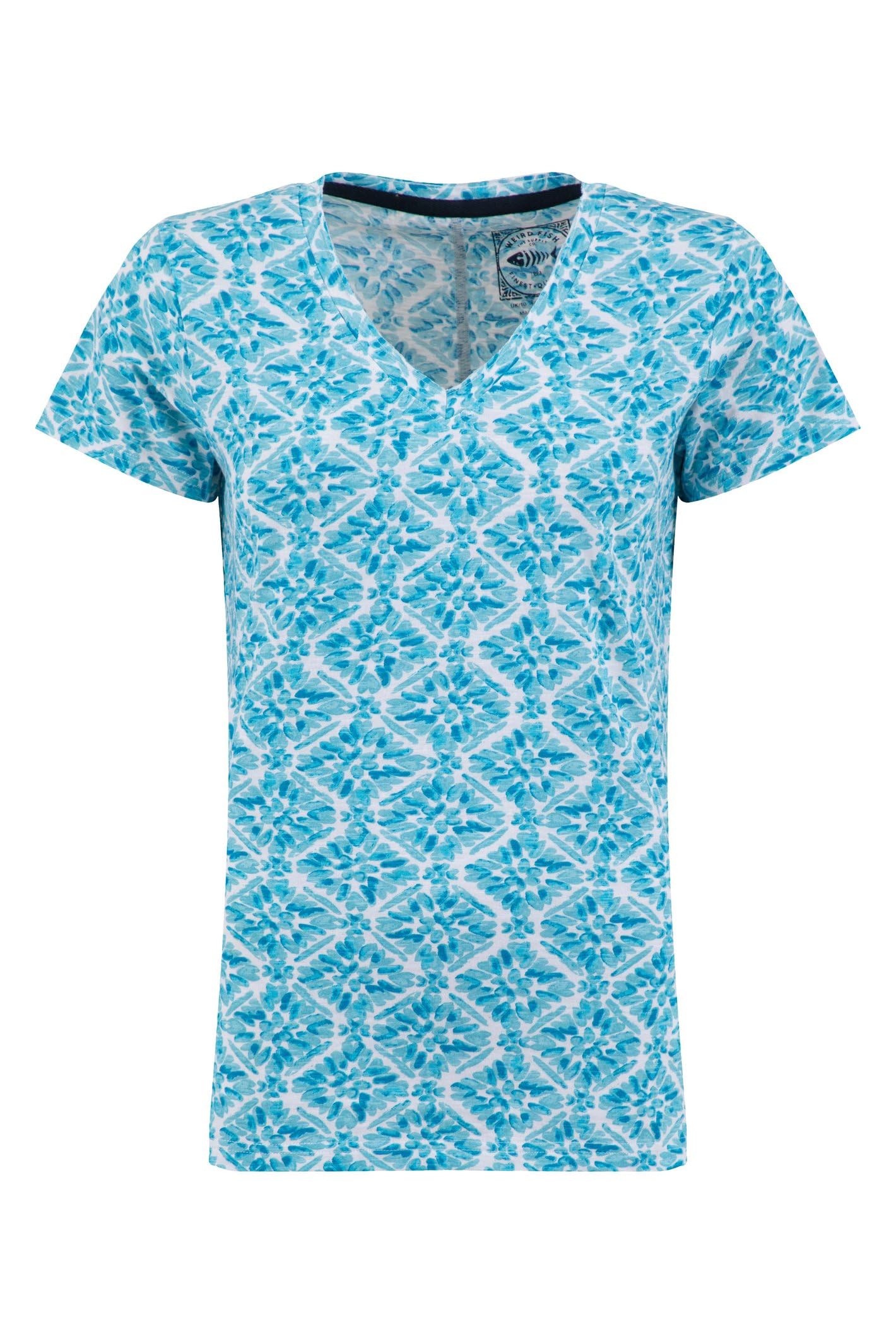 Weird Fish - Women's T-Shirt - Printed Jersey - Light Blue - Size 10