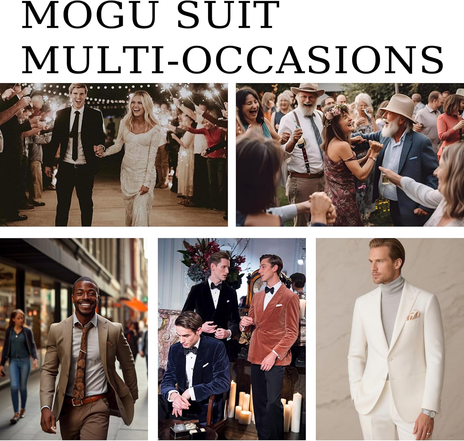 MOGU Men's Sequin Jacket Leopard Print Sparkly Glitter Blazer Shiny Dress Tuxedo Sport Coats for Party Prom Dinner Stage Club - Image 6