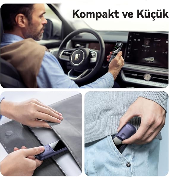 جهاز قياس الكحول الرقمي، شاشة Lcd، قابل لإعادة الشحن من النوع C، نظام تحذير صوتي وضوئي، جهاز اختبار الكحول المحمول، بدون تلامس، بدون قطعة فم، صحي