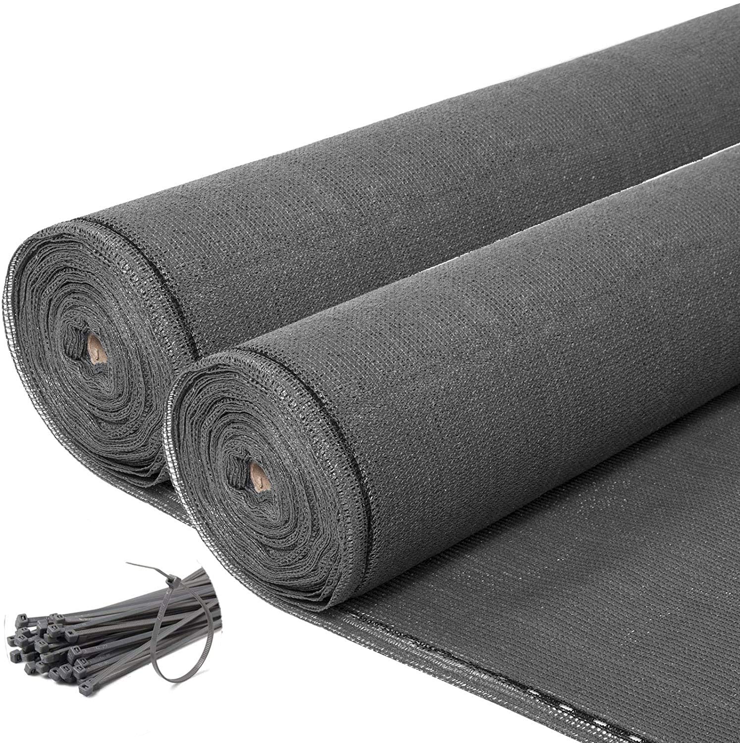 EUGAD 2 x osłona ogrodzenia, ochrona przed słońcem, ochrona przed wiatrem, do ogrodu, na balkon, boisko sportowe (1,8 x 15 m, antracyt)