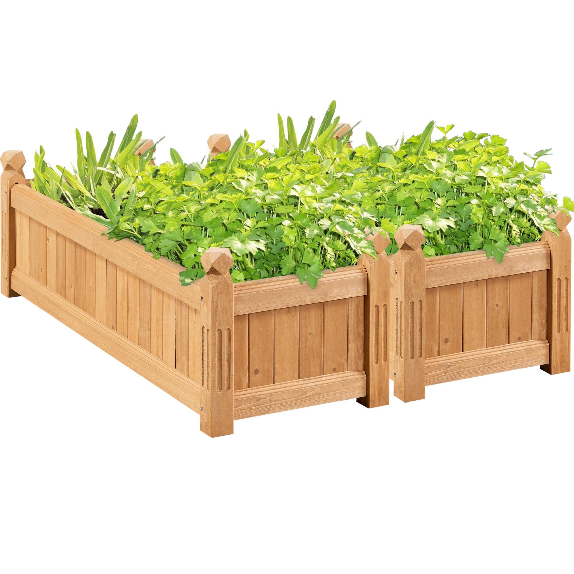 Yaheetech Wooden Raised Garden Bed