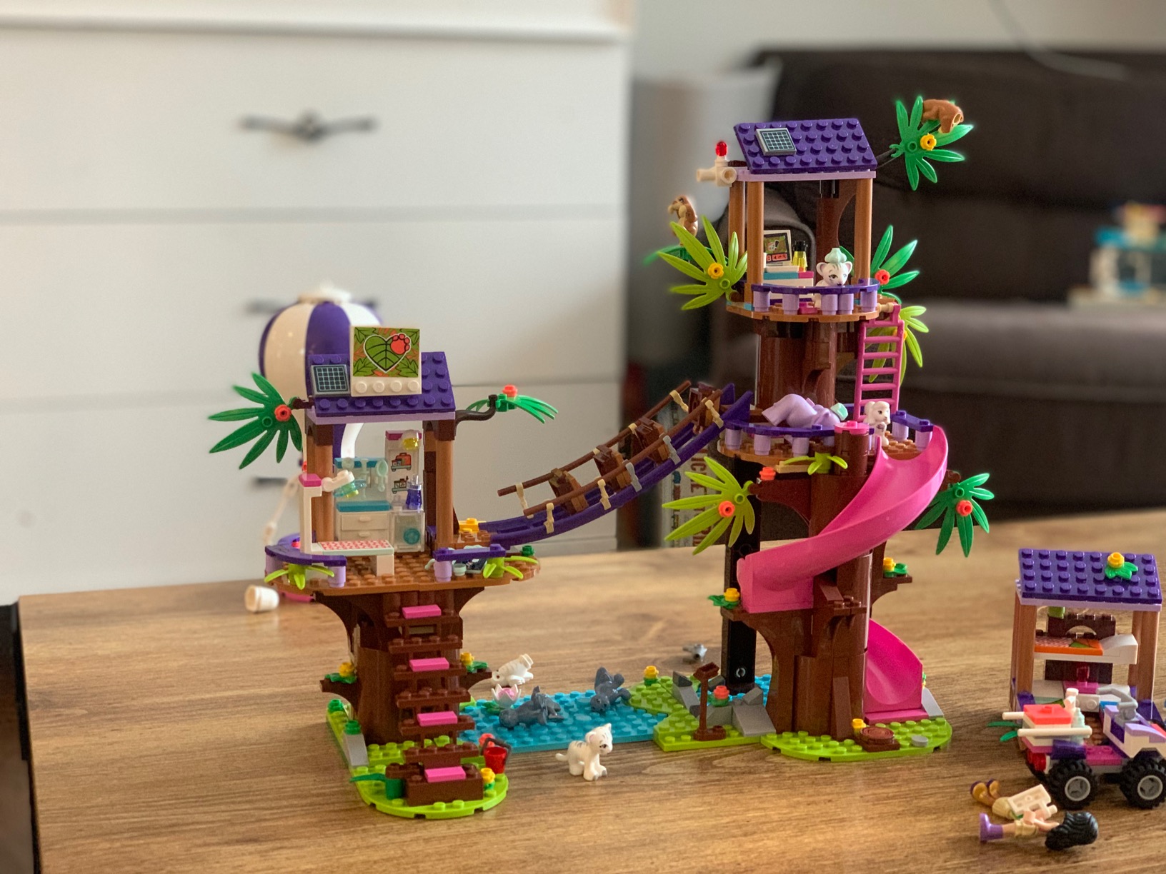 LEGO Friends Jungle Rescue Base 41424 Building Toy for Kids. Playset ...
