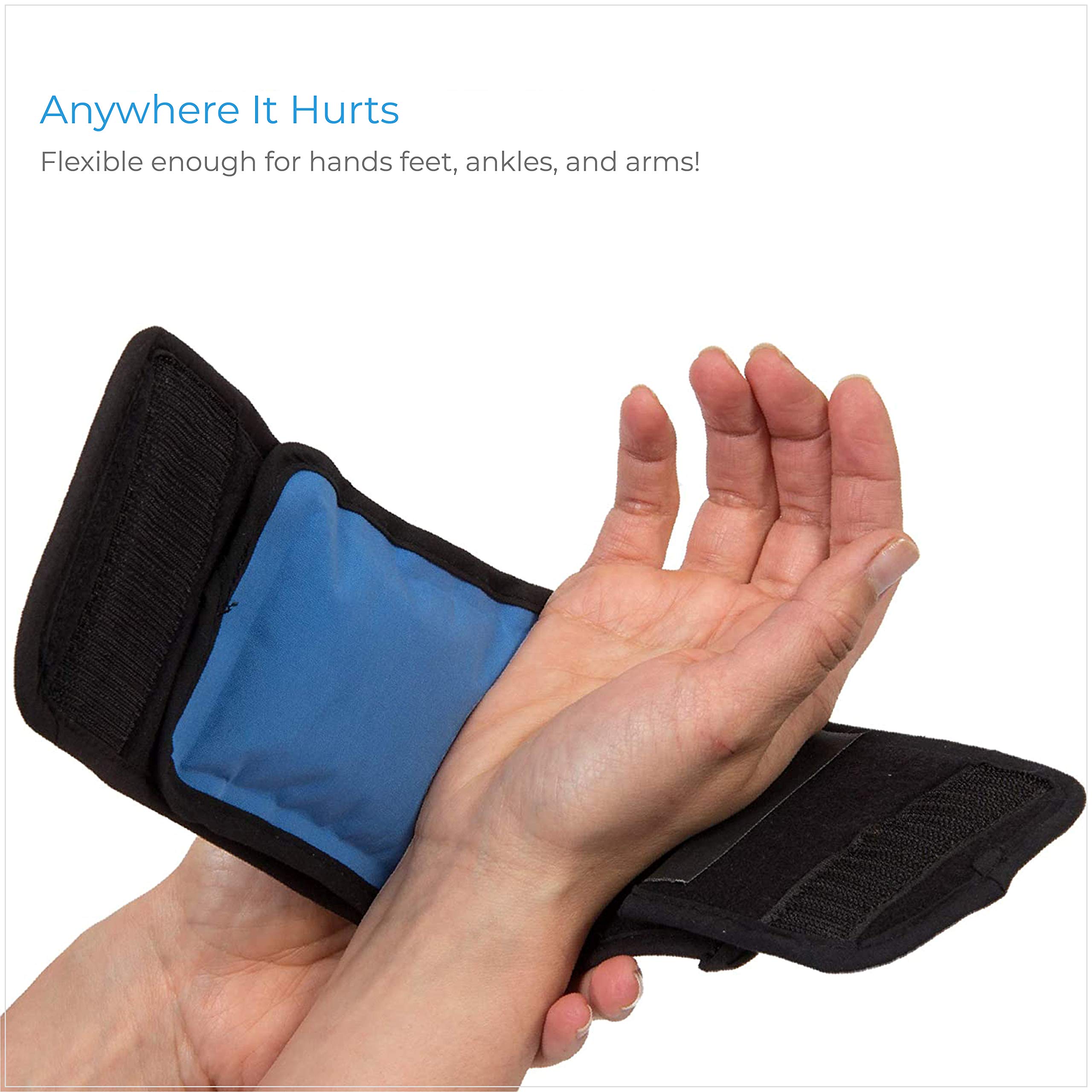 NatraCure Cold Therapy Wrap (Regular) with 14" Strap 2 Pack Small