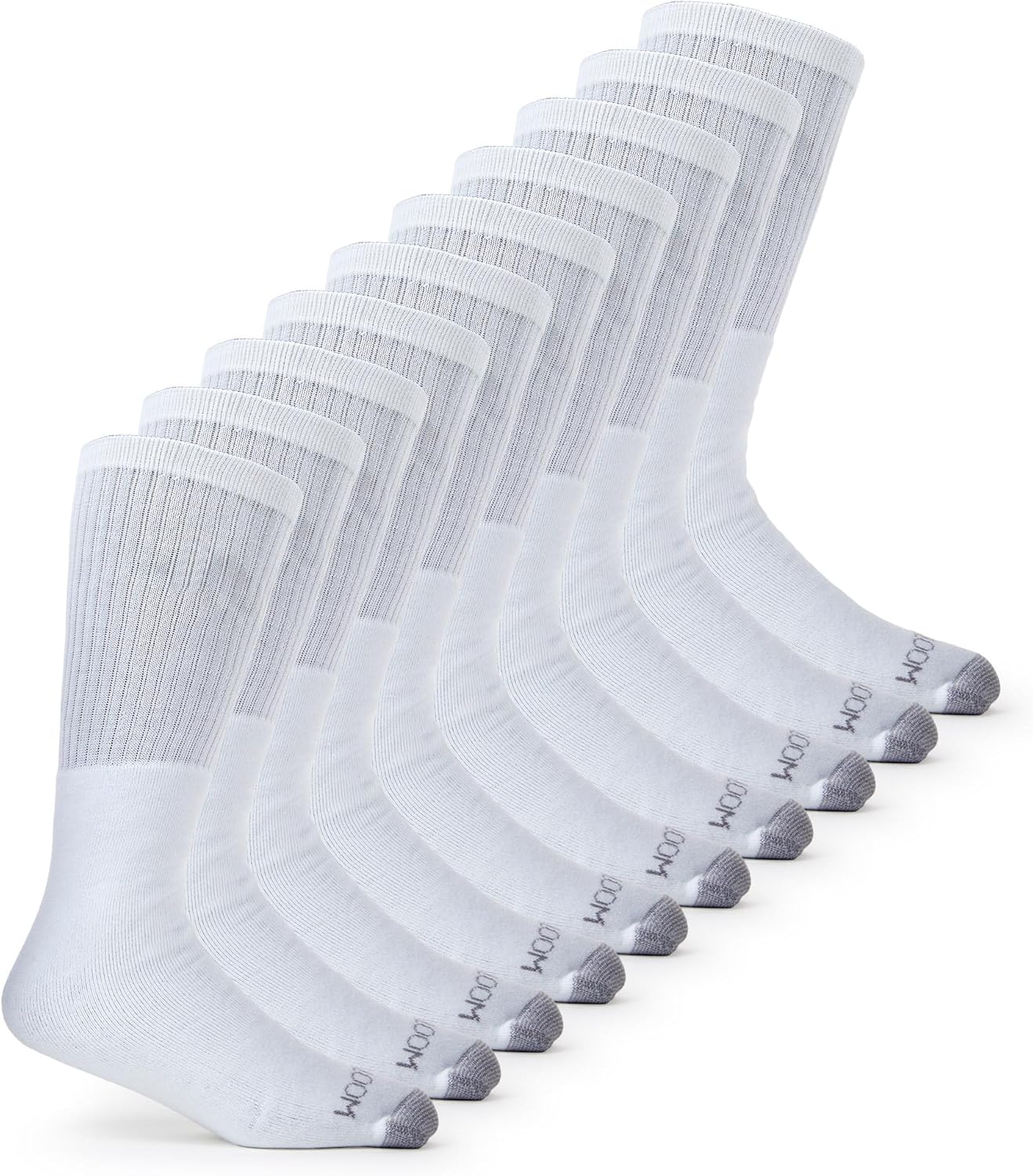 Fruit of the Loom Men's Dual Defense Ankle Socks, Odor Protection with Half Cushion, Multi-Packs