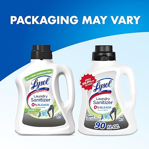 Vista 34 de Lysol Líquido desinfectante para la ropa, aditivo detergente para ropa y ropa de cama, elimina las bacterias que causan el olor, lino vigorizante