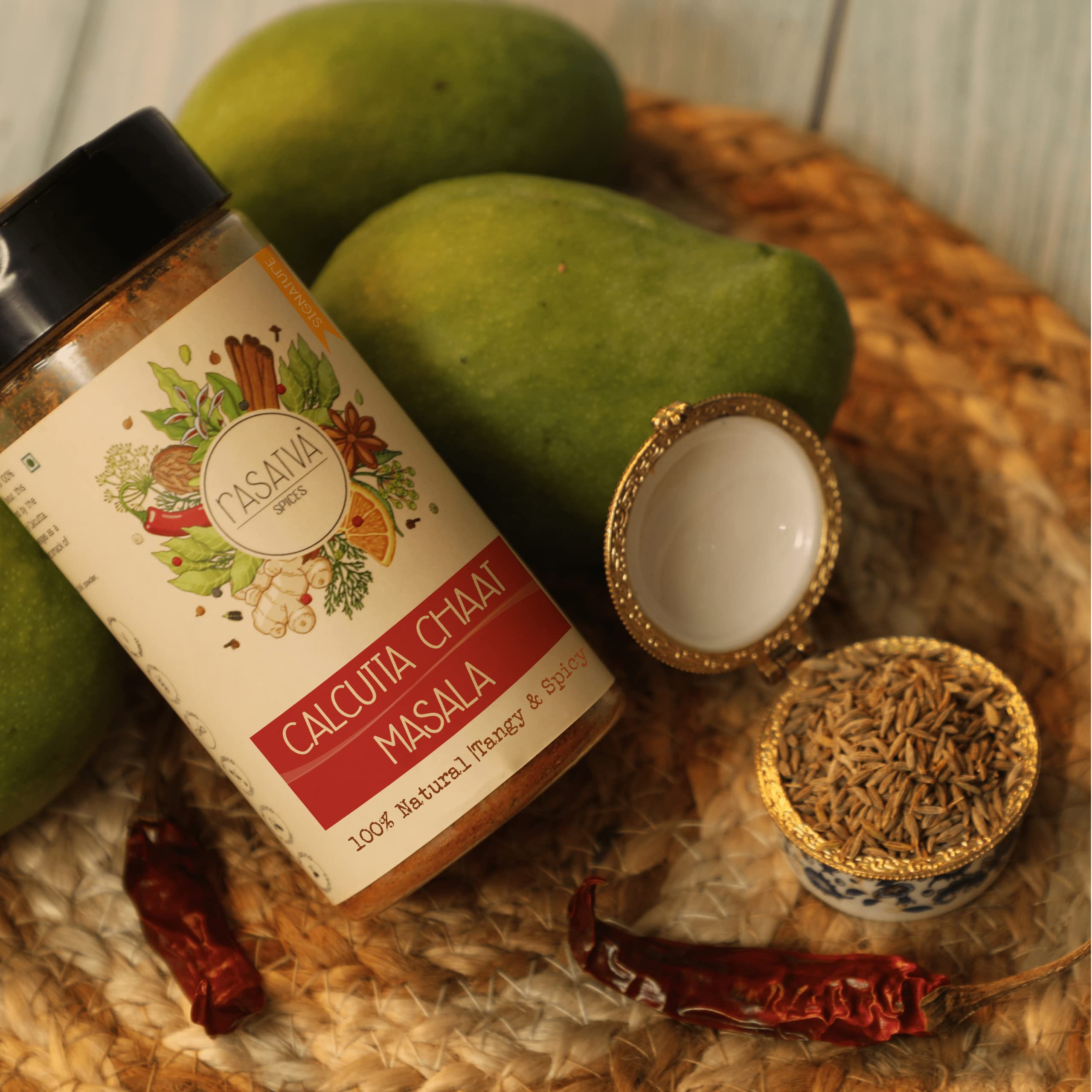 Rasatva Calcutta Chaat Masala | Tangy & Spicy | 100% Natural | No Additives | No Preservatives | 60 grams (Pack of 1) - Image 2 thumbnail