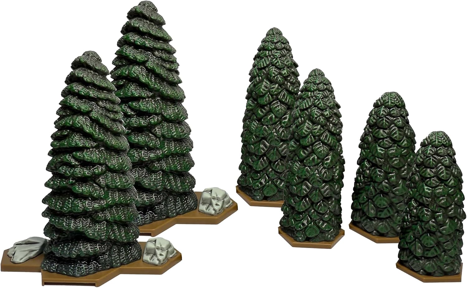 Renegade Game Studios HeroScape Forests of Valhalla Terrain Expansion - 6 Evergreen Trees, Hex-Based Miniature Games Accessory, Ambush & Strategy