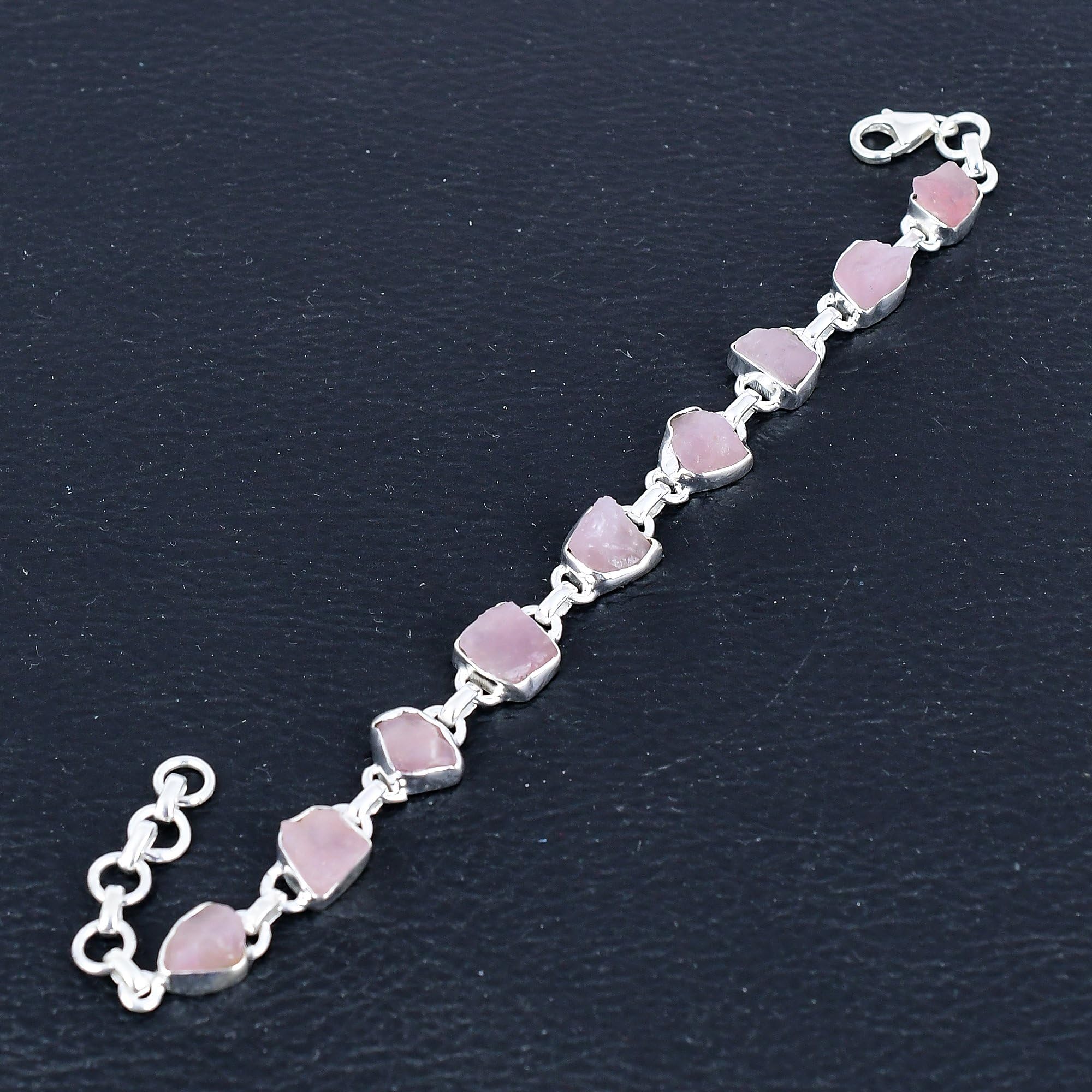 Bracciale rigido regolabile in argento Sterling 925 con pietra preziosa smeraldo naturale, per donne e ragazze, Metallo Gemma, Smeraldo