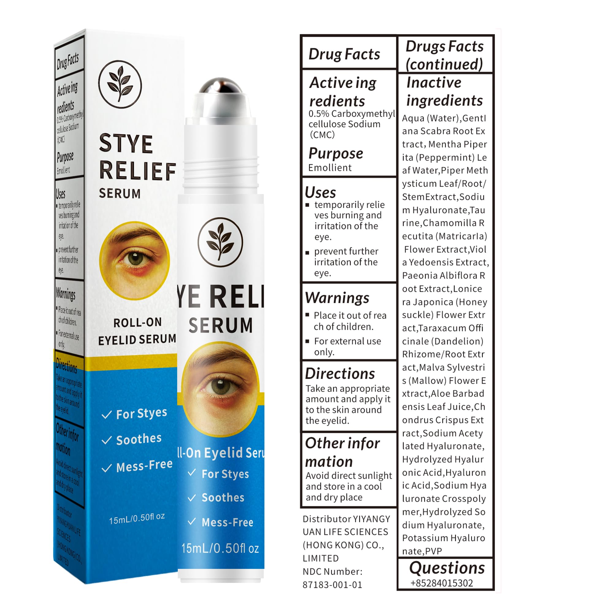Stye Eye Relief Serum and Steam Eye Mask Kit