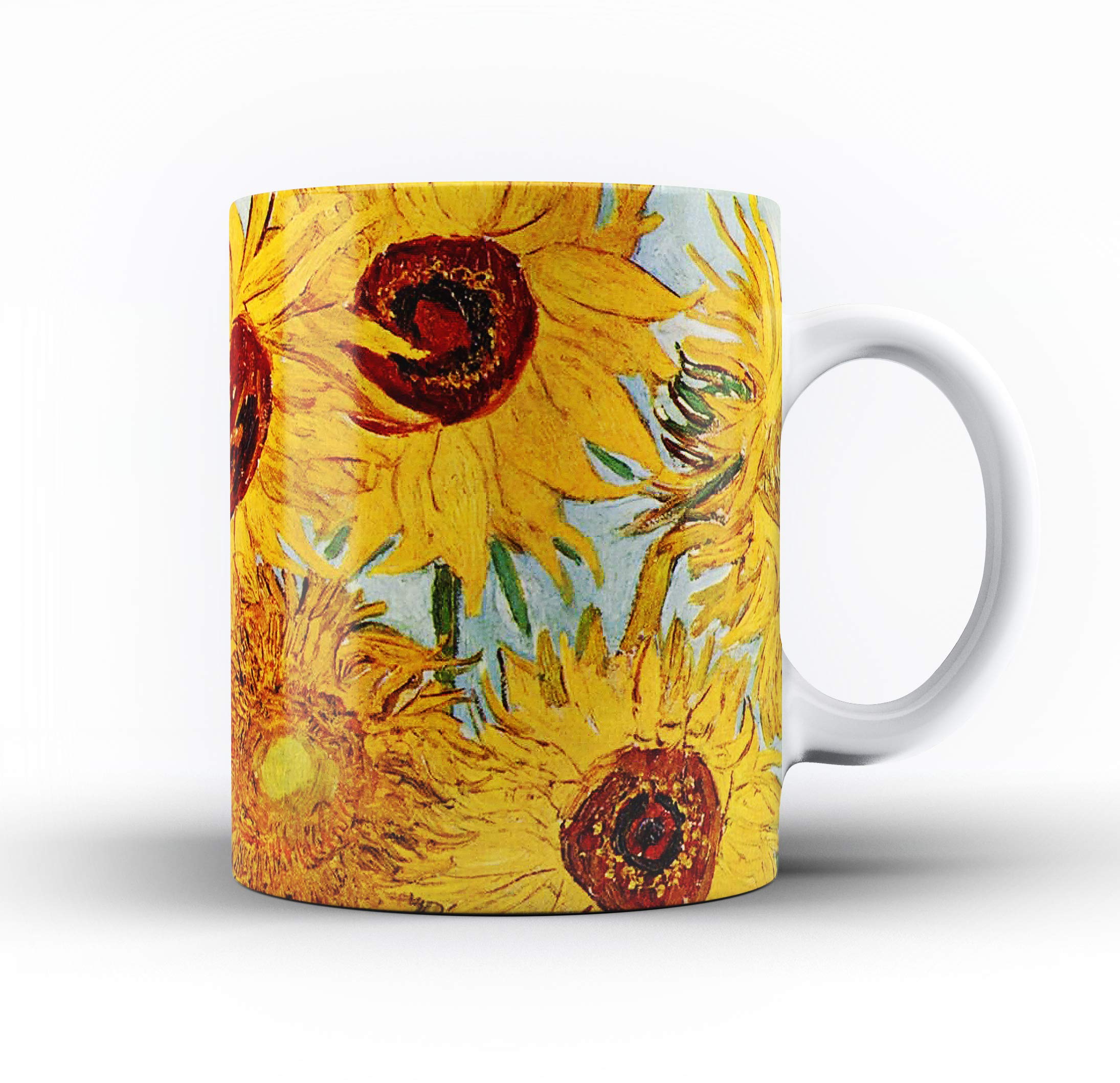 Classic Art Collection Ceramic Mug. 6. Sunflowers by Vincent Van Gogh