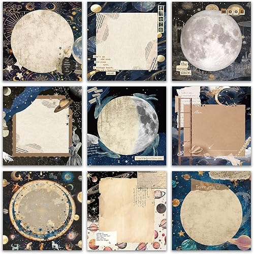 Miniatura 12 de Set de Notas Adhesivas Retro Paquete de 9/450 Hojas de 3x3 pulgadas, Notas Post-it Reutilizables y Desprendibles y Bloc de Notas Planificador de