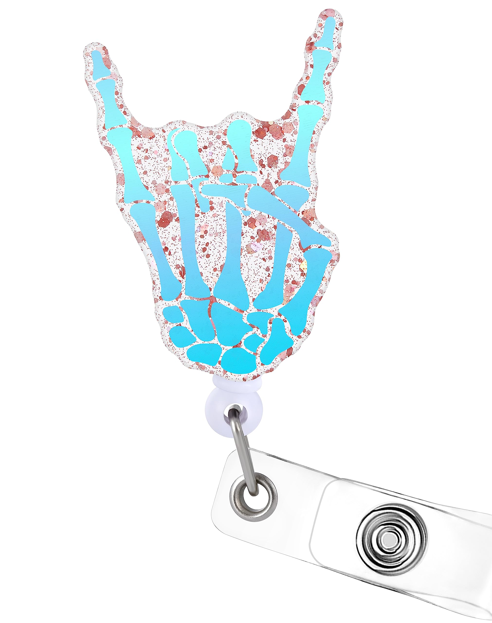 Plifal Badge Reel Holder Retractable with ID Clip for