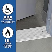 Vista 3 de M-D Building Products 68338 Umbral comercial de aluminio de perfil plano: Solución de acceso de entrada duradera y elegante Protección contra