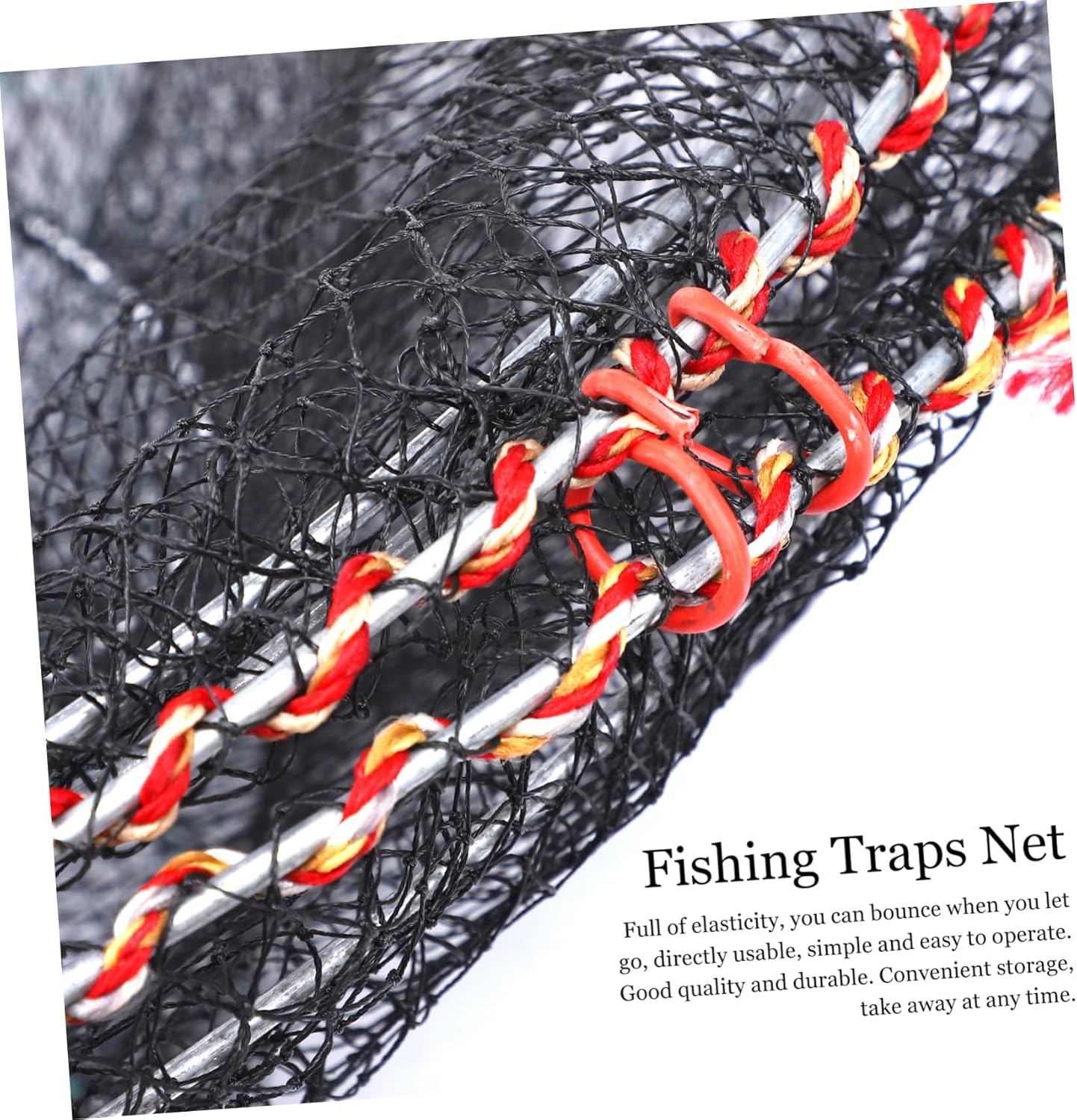 Balacoo Portable Folding Fishing Net Telescoping Handle Sturdy Fish Mesh Trap for Crabbing and Minnow Catching for Outdoor Fishing