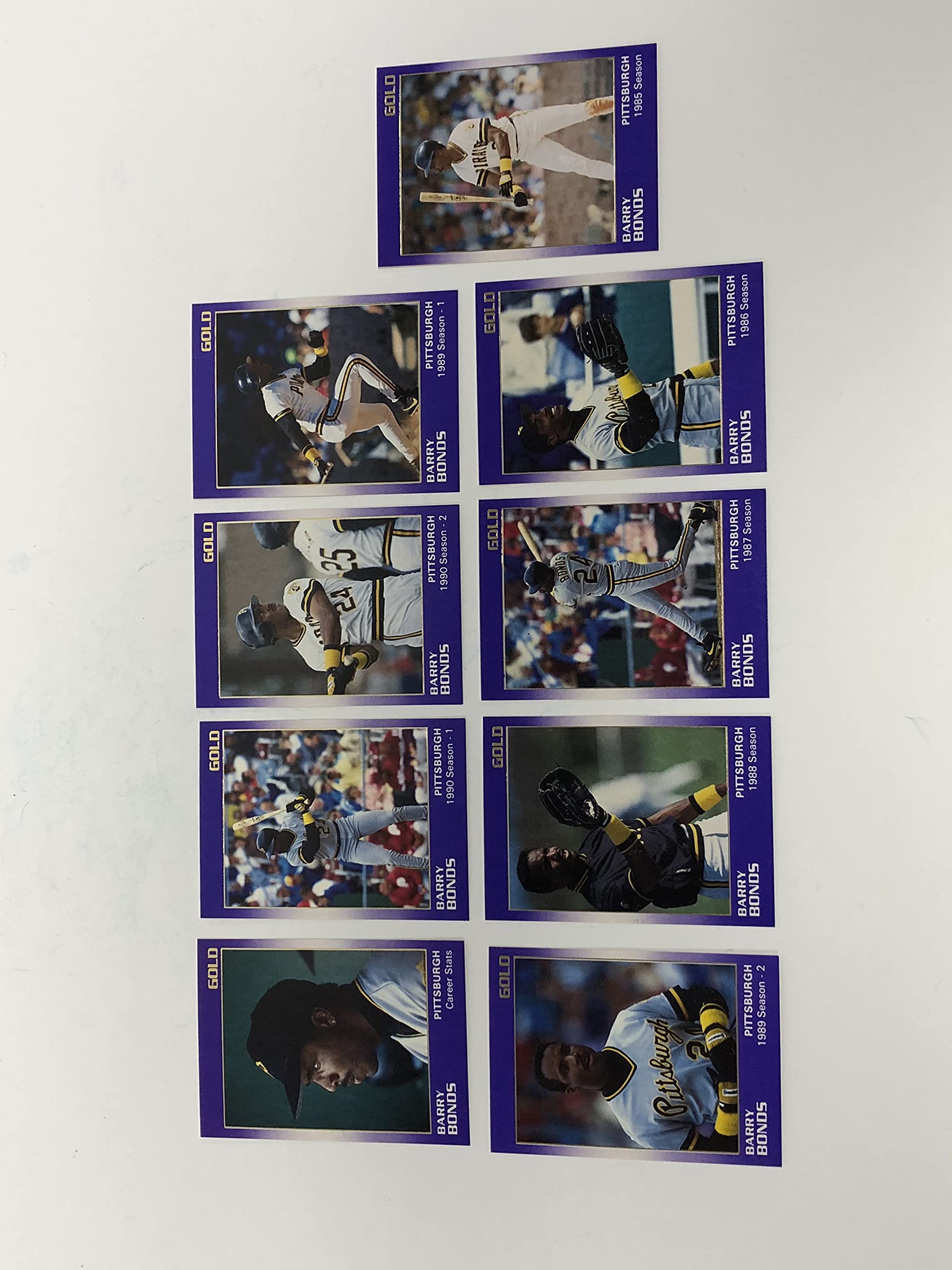 Amazon.com: BARRY BONDS Gold Star Co Trading Card Set (1-9) Limited Edition  1/1500 : Collectibles & Fine Art