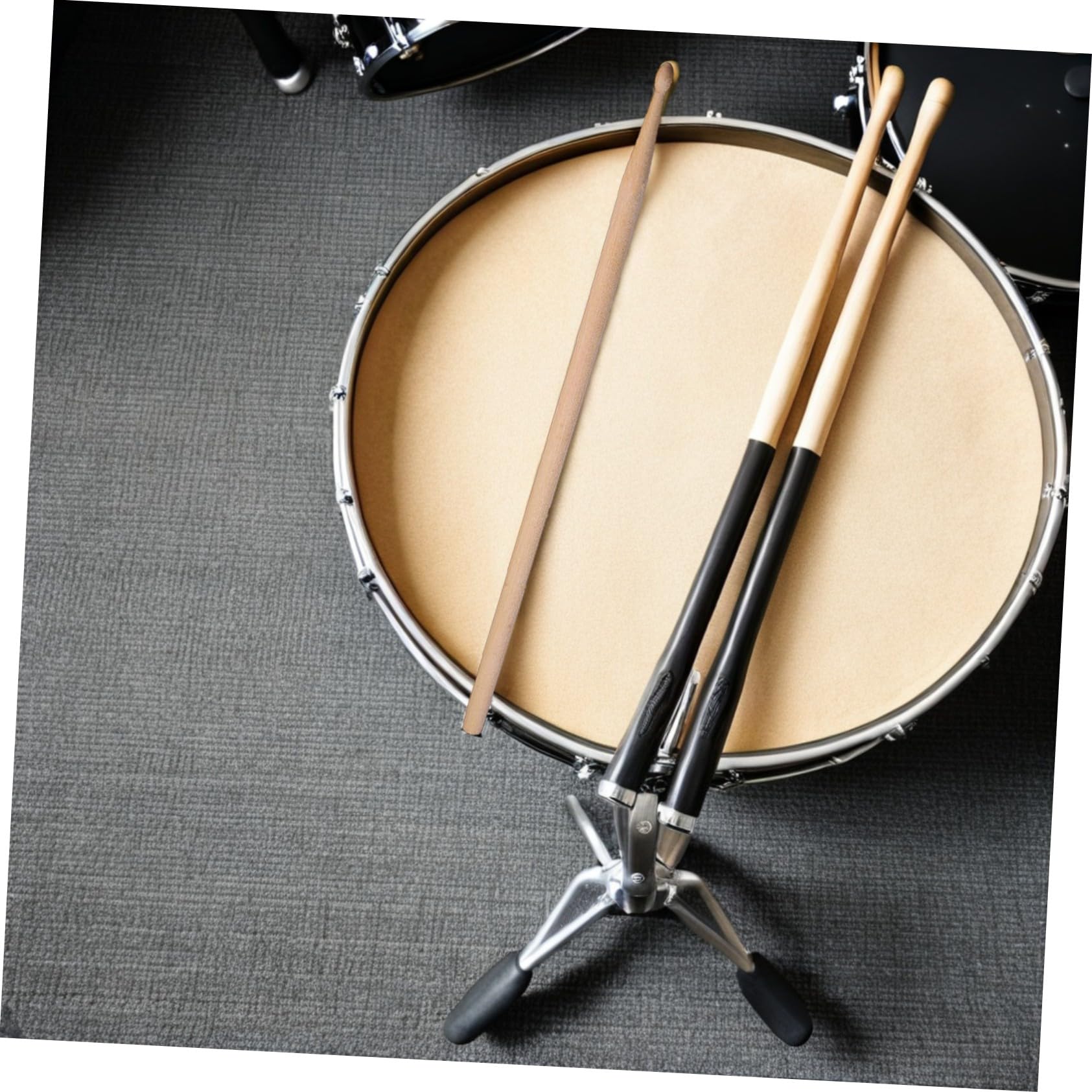 TOYANDONA 2sätze Schlagzeugschlägel aus Holz mit Ahornspitze und Erwachsene Zubehör mit Samtbeutel für Transport und Aufbewahrung Übungs-drumsticks