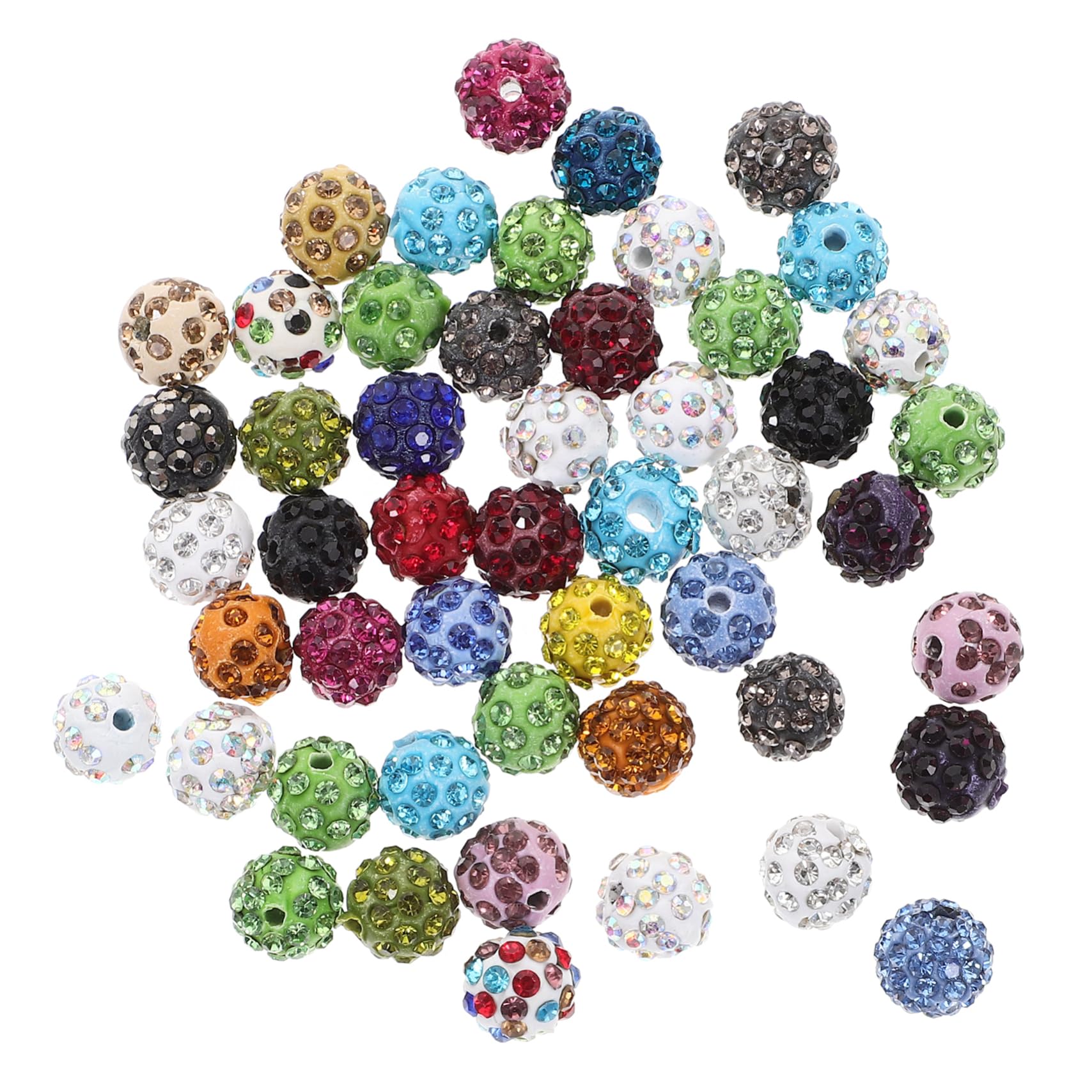 Lurrose 250piezas Abalorios De Rhinestone Para Fabricación De Joyas Bolas Para Pulseras y Collares Diy