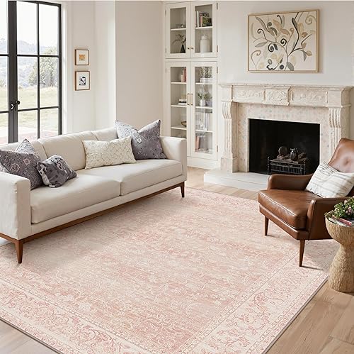 Miniatura 22 de Bavni Alfombra vintage floral de 2 pies 6 pulgadas x 10 pies, antideslizante, alfombra de pasillo y cocina, alfombra ligera lavable para entrada,