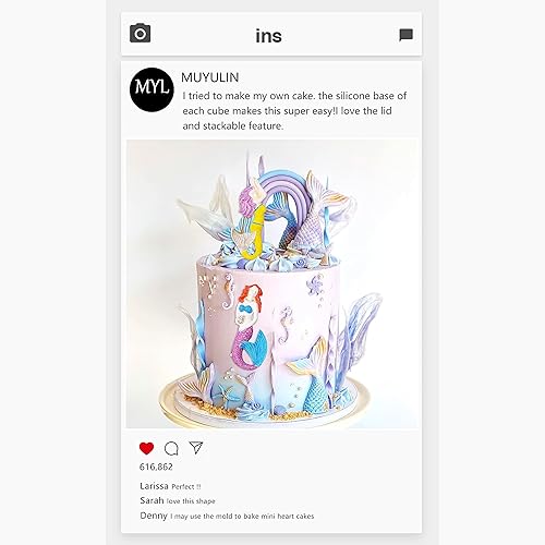 Miniatura 5 de Moldes de silicona de arcilla de sirena, 4 paquetes de diferentes temas de baile, moldes de chocolate de sirena para galletas, decoración de